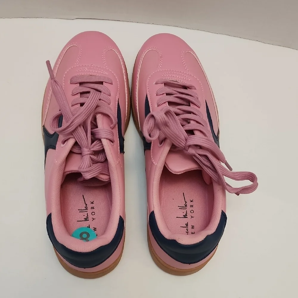 Nicole Miller Pink and Blue Fashion Sneakers